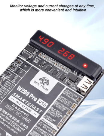 Плата зарядки и активации АКБ OSS Team W209 Pro V10  для IPhone 6-16 Pro Max и Android