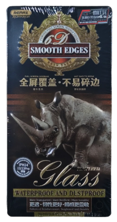 Защитное стекло Remax GL-56 Матовое для iPhone 13/13 Pro/14 полное покрытие 9H черное