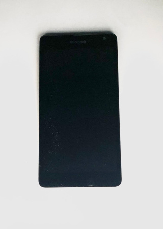 Дисплей Microsoft Lumia 535 (RM-1090) с тачскрином CT2S1607FPC-A1-E в рамке (черный)