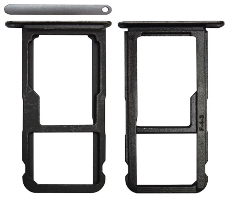 Держатель/лоток сим (sim holder) Huawei P10 Lite (WAS-LX1) (черный)